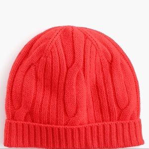 J.Crew Cashmere Ribbed Beanie